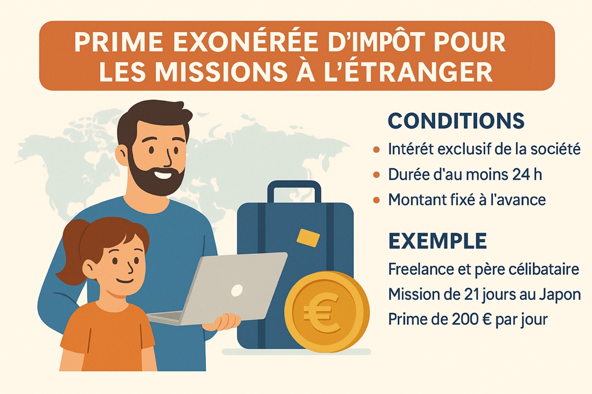 Freelance en mission à l’étranger : comment se verser une prime exonérée d’impôt via sa SAS